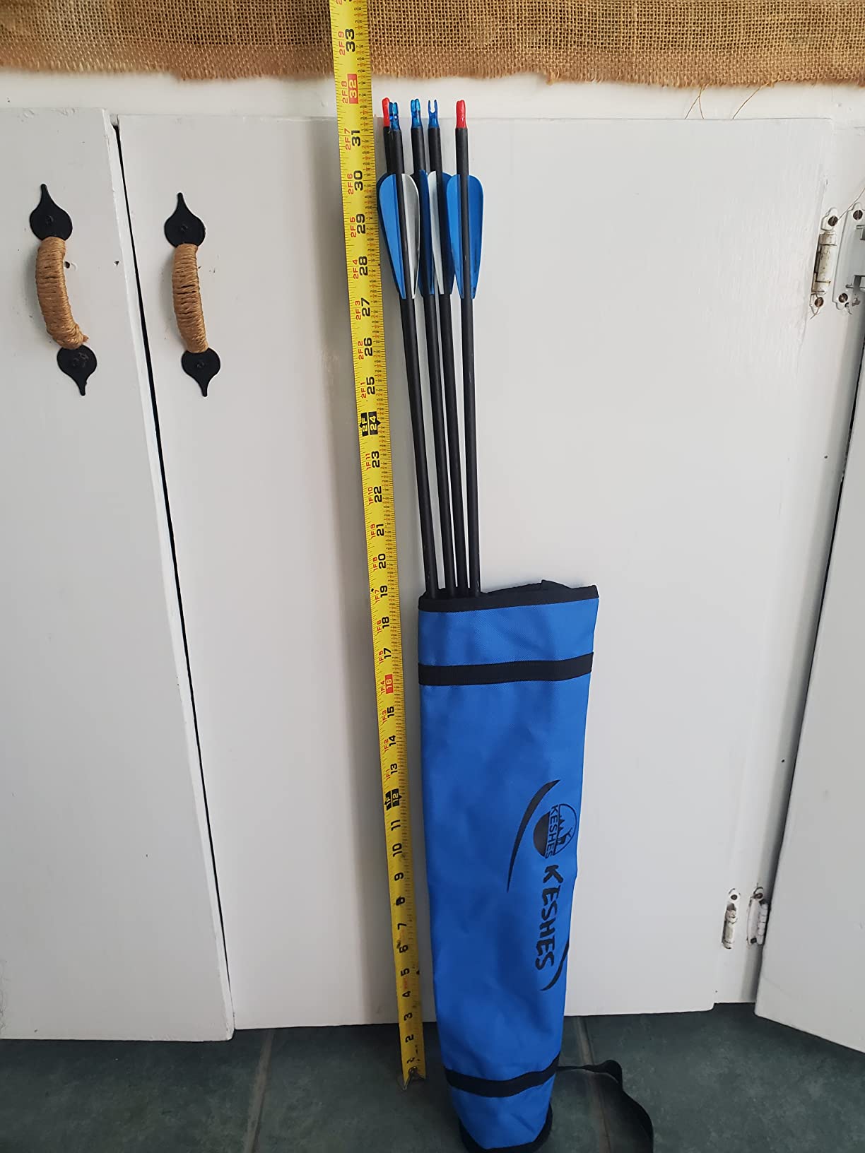 Archery Back Arrow Quiver Holder - Adjustable Quiver for Arrows with Shoulder Strap and Belt Clip - Ideal for Bow Hunting & Target Practice for Youth & Adults customer photo 2