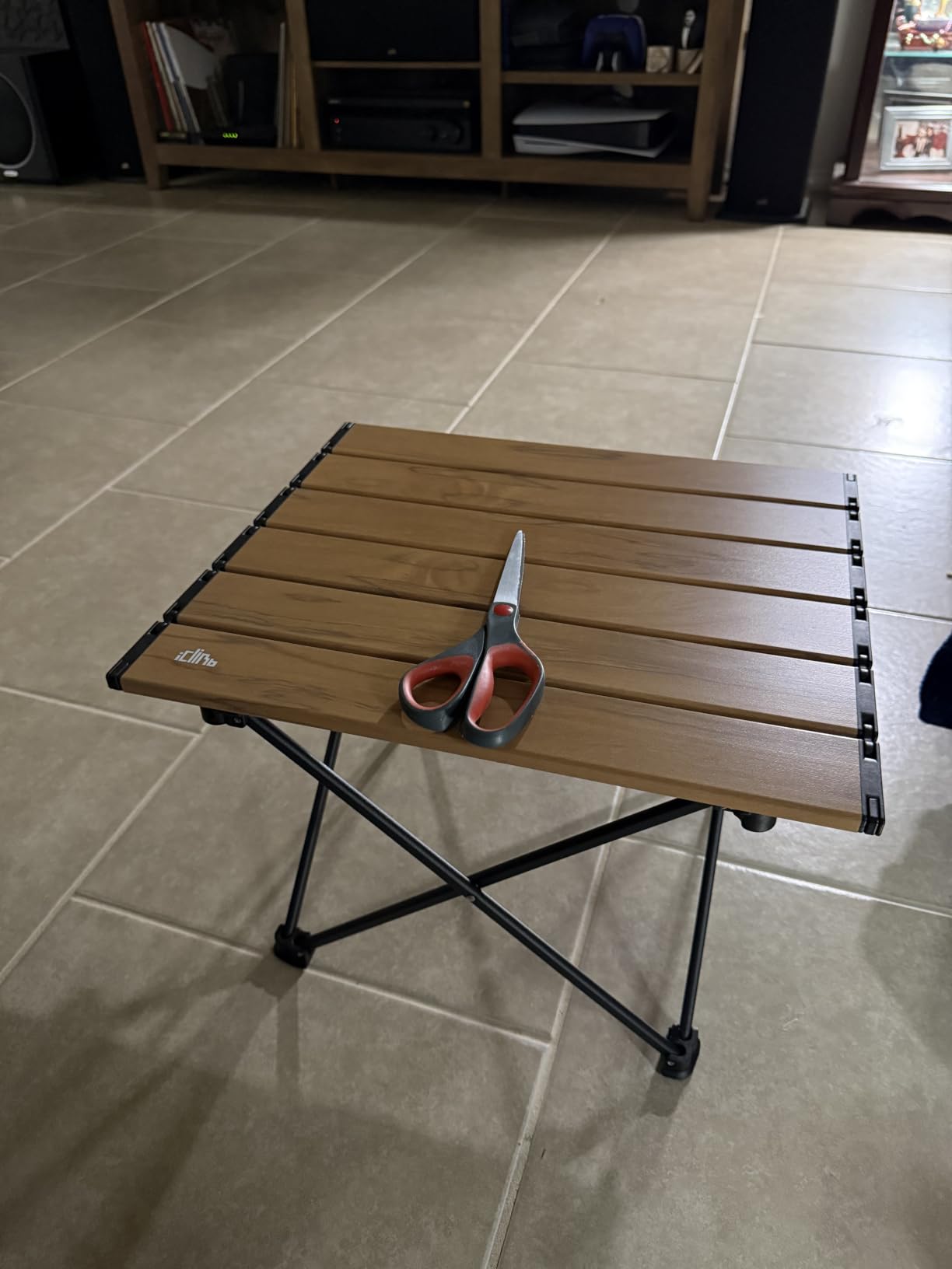 iClimb Ultralight Compact Camping Folding Table (Black - S) customer photo 1