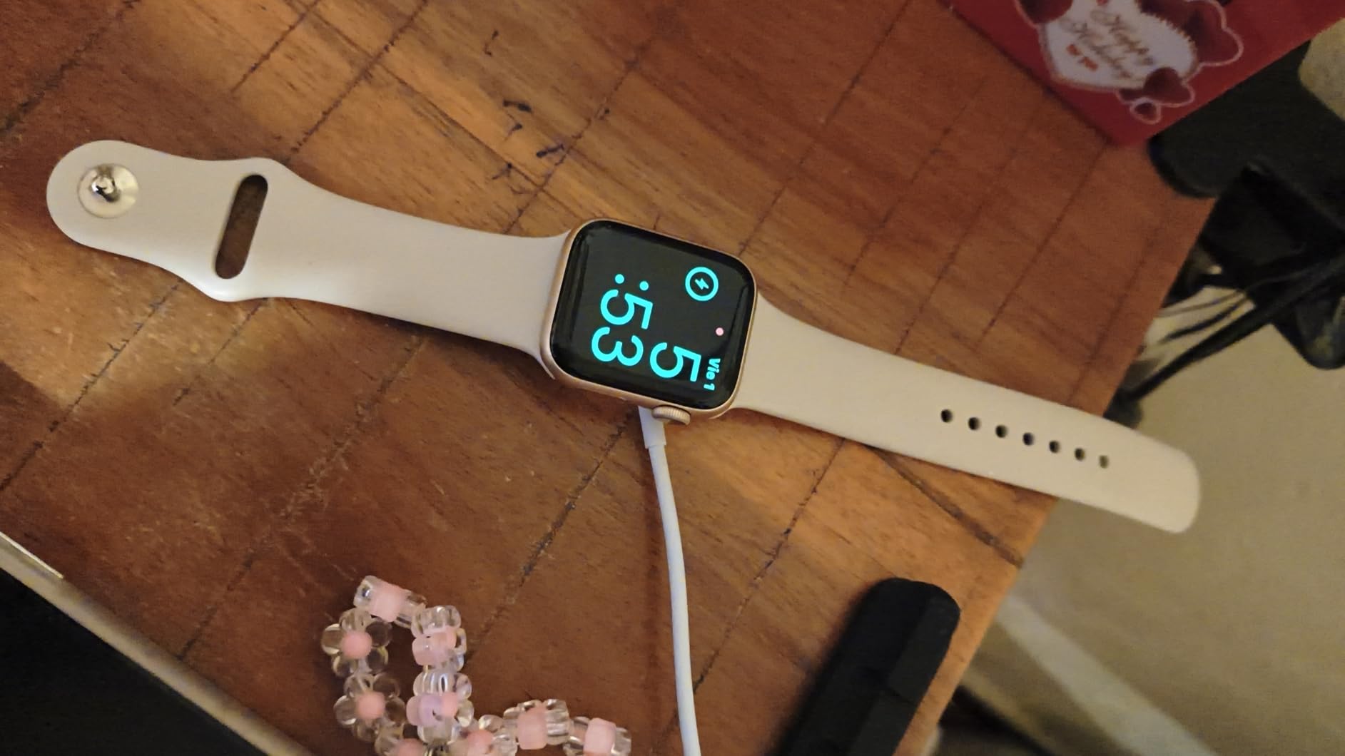 Apple Watch Series 5 (GPS + Cellular, 40MM) - Gold Aluminum Case with Pink Sport Band (Renewed) customer photo 2