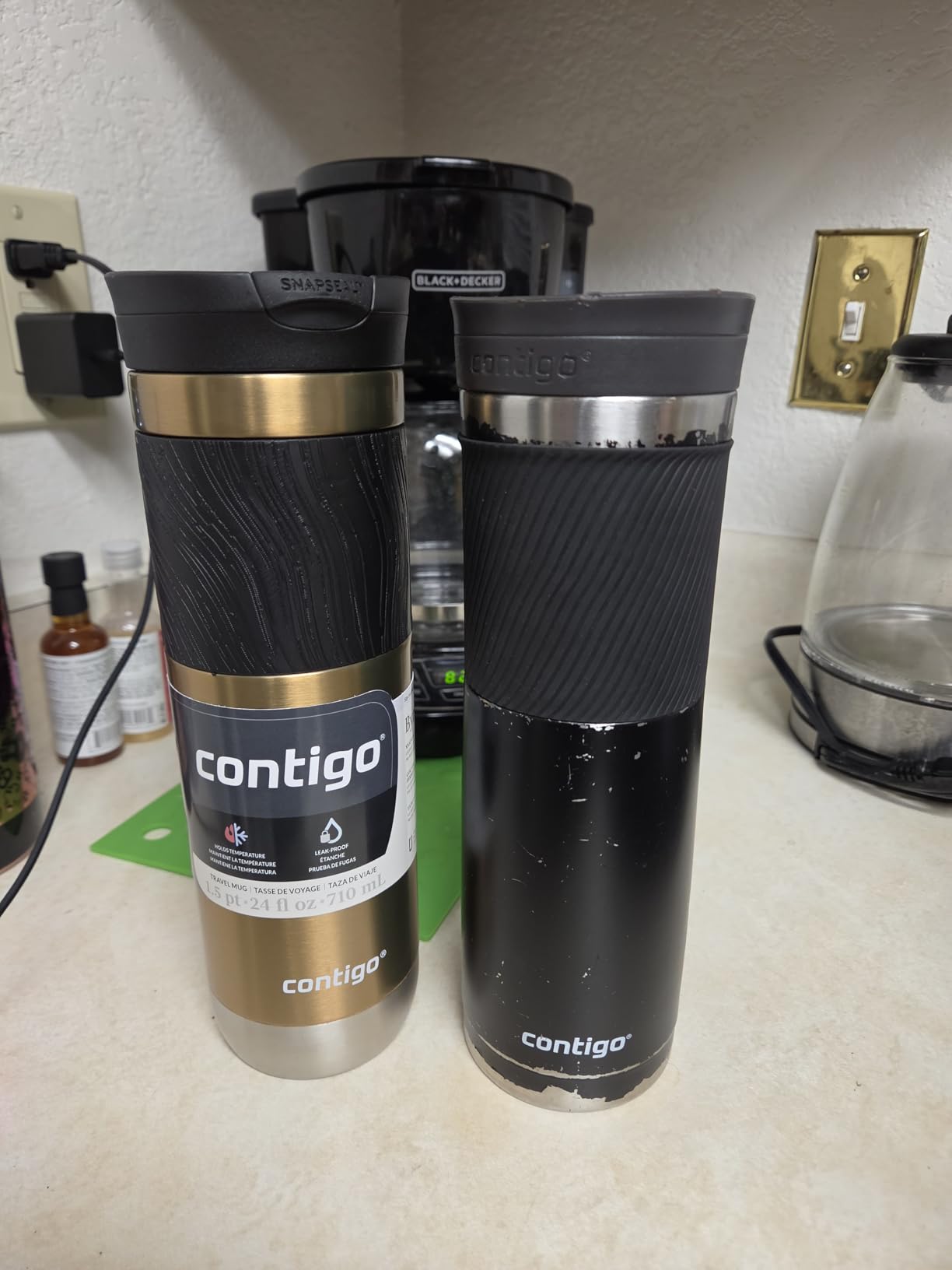 Contigo Byron Vacuum-Insulated Stainless Steel Travel Mug with Leak-Proof Lid Reusable Coffee Mug or Water Bottle BPA-Free 16oz Licorice Keeps Beverages Hot for 6 Hours or Cold for 12 Hours customer photo 2