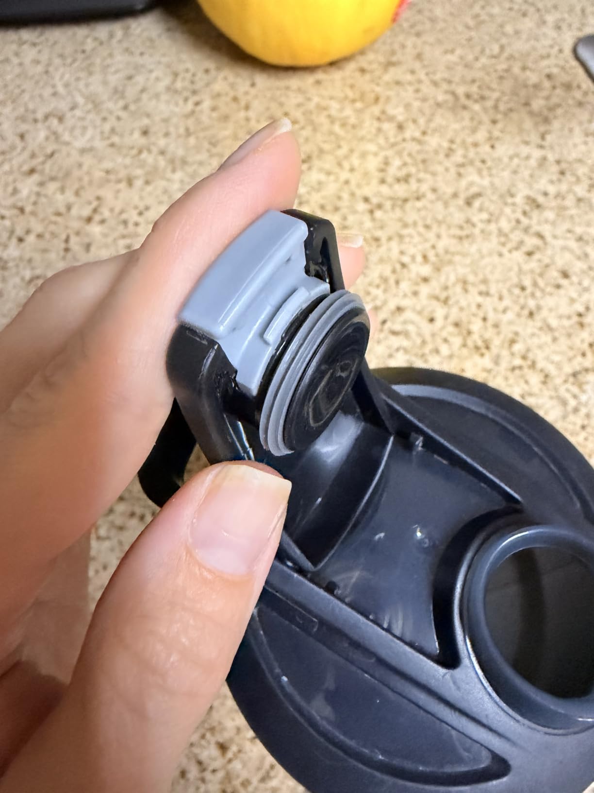 BlenderBottle Sport Flip Stainless Steel Shaker Bottle 24 oz Black | BPA Free Material customer photo 2