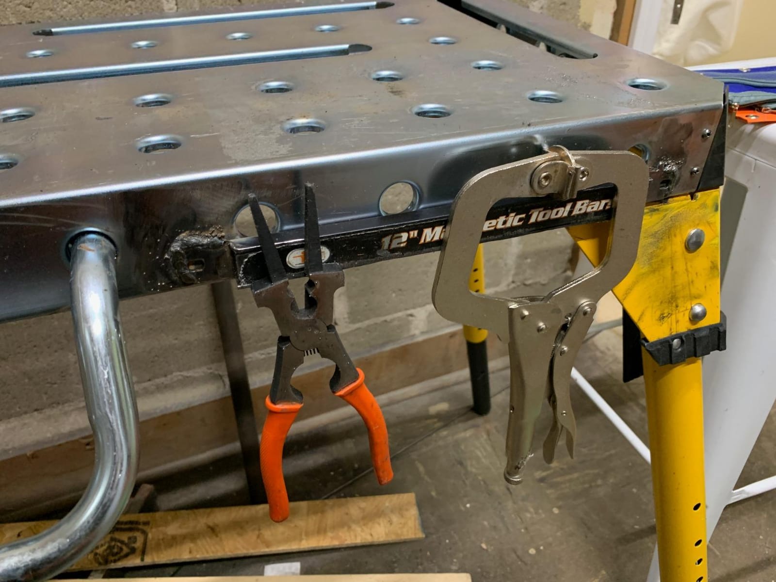 DEWALT 46 in. x 18 in. Adjustable Height Portable Folding Steel Welding Table and Workbench DXMF4618WT customer photo 1