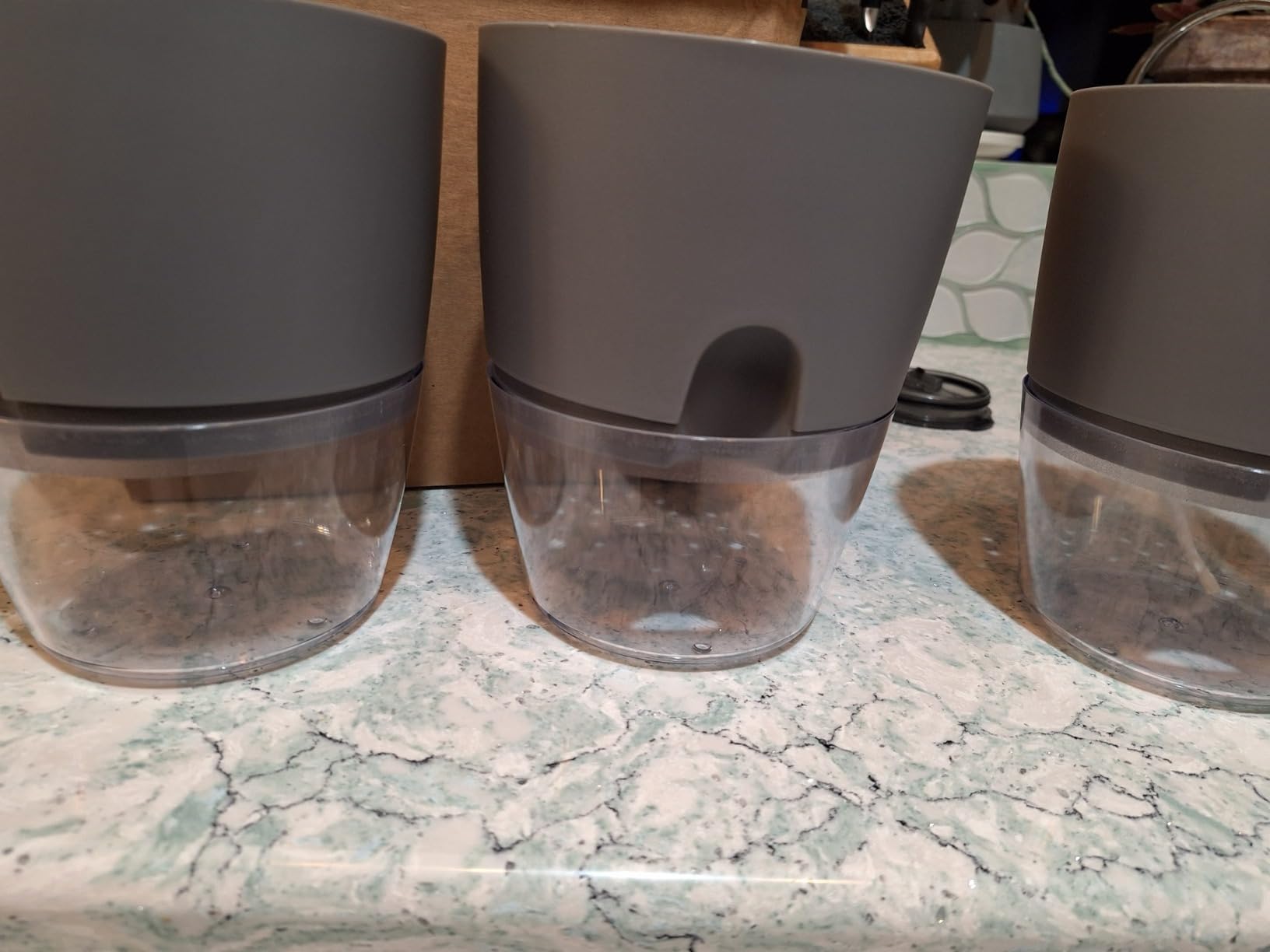 Vanavazon 6 Inch Self Watering Pots for Indoor Plants African Violet Pots customer photo 1