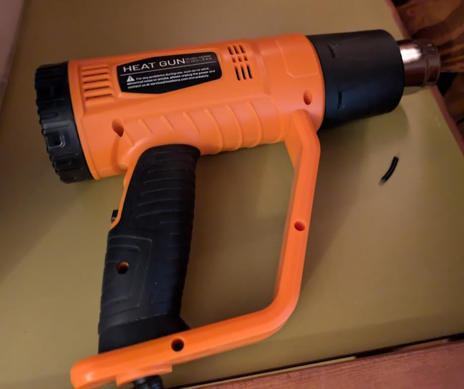 SEEKONE Heat Gun 1800W with 1112℉&752℉ 2 Temperature Settings for Crafting customer photo 1