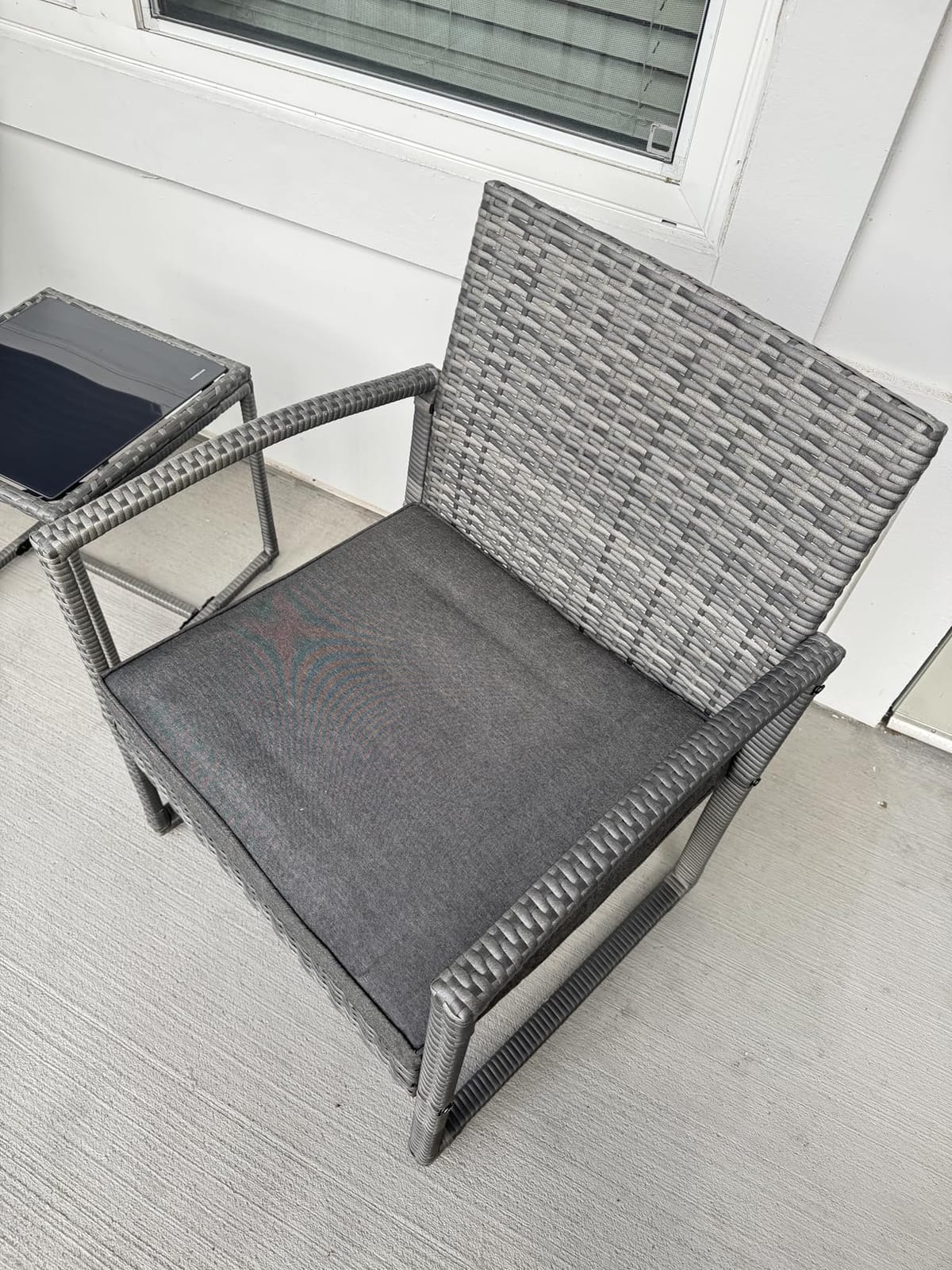 Patiorama 3 Piece Patio Furniture Set, Wicker Conversation Set-Dark Grey customer photo 1