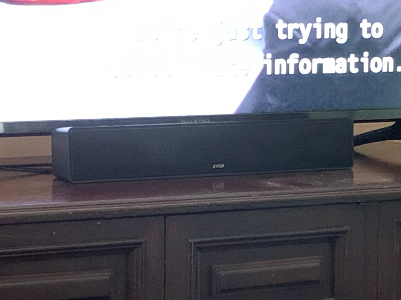 ZVOX AccuVoice AV157 Dialogue Clarifying Soundbar- 12 Levels of Voice Boost customer photo 1