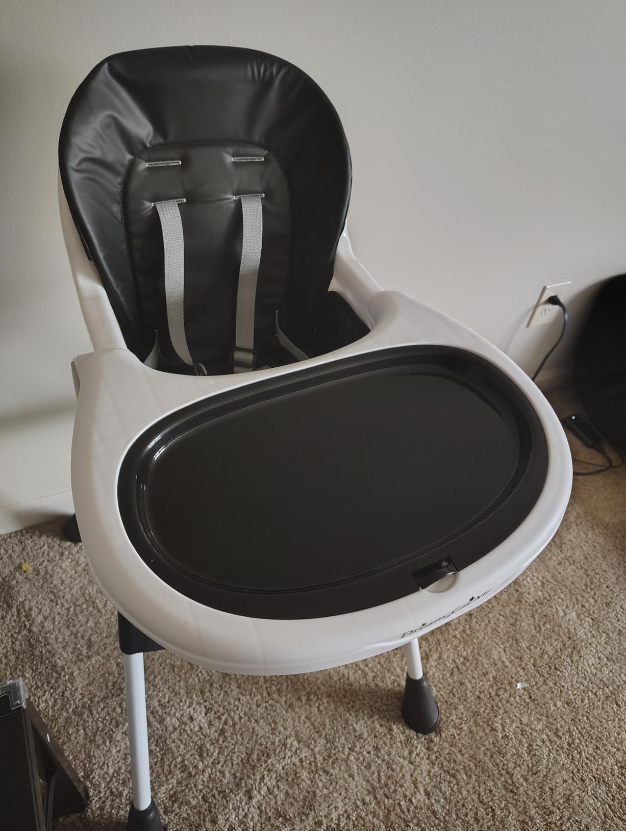 Dream On Me TableTalk 2-in-1 Convertible High Chair, 5-Point Harness, Gray customer photo 2