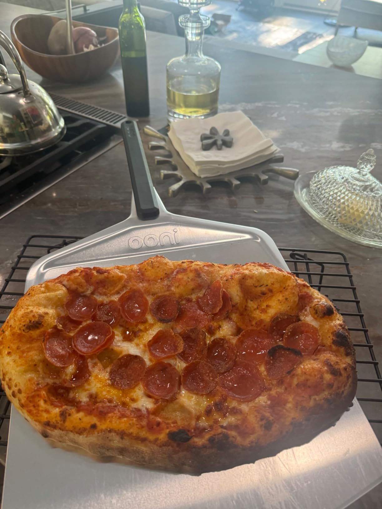 ooni 12' Aluminium Metal Pizza Peel - 12 Inch Lightweight Peel with Long Handle, Rectangle Pizza Turner customer photo 1