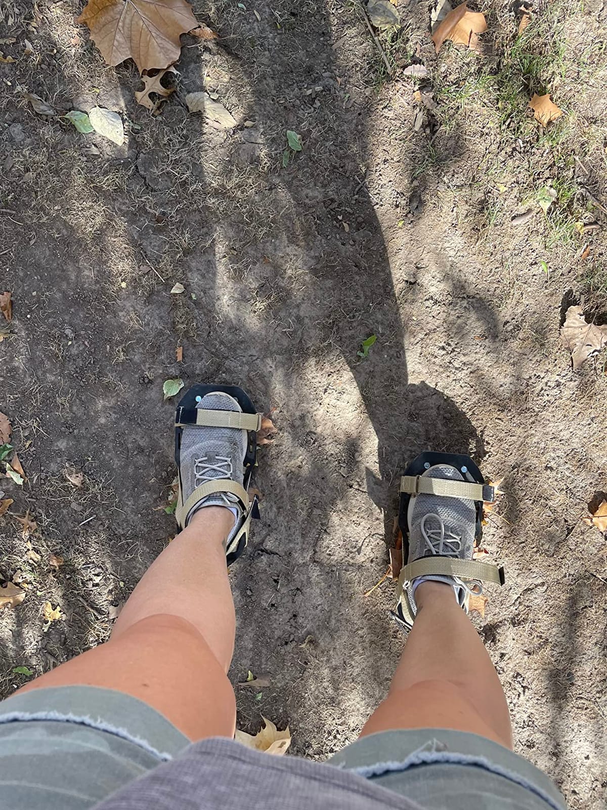 Lawn Aerator Shoes with Hook-and-Loop Straps, Pre-Assembled, Fully Adjustable, One-Size-Fits-All – Lawn and Garden Tool Reduces Thatch, Revives Soil Health (Maroon) customer photo 2