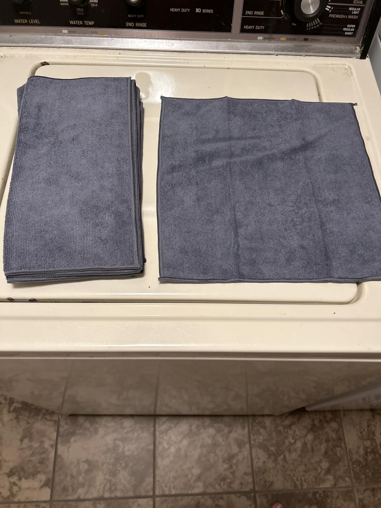 USANOOKS Microfiber Cleaning Cloth Grey - 12 Pcs (12.5