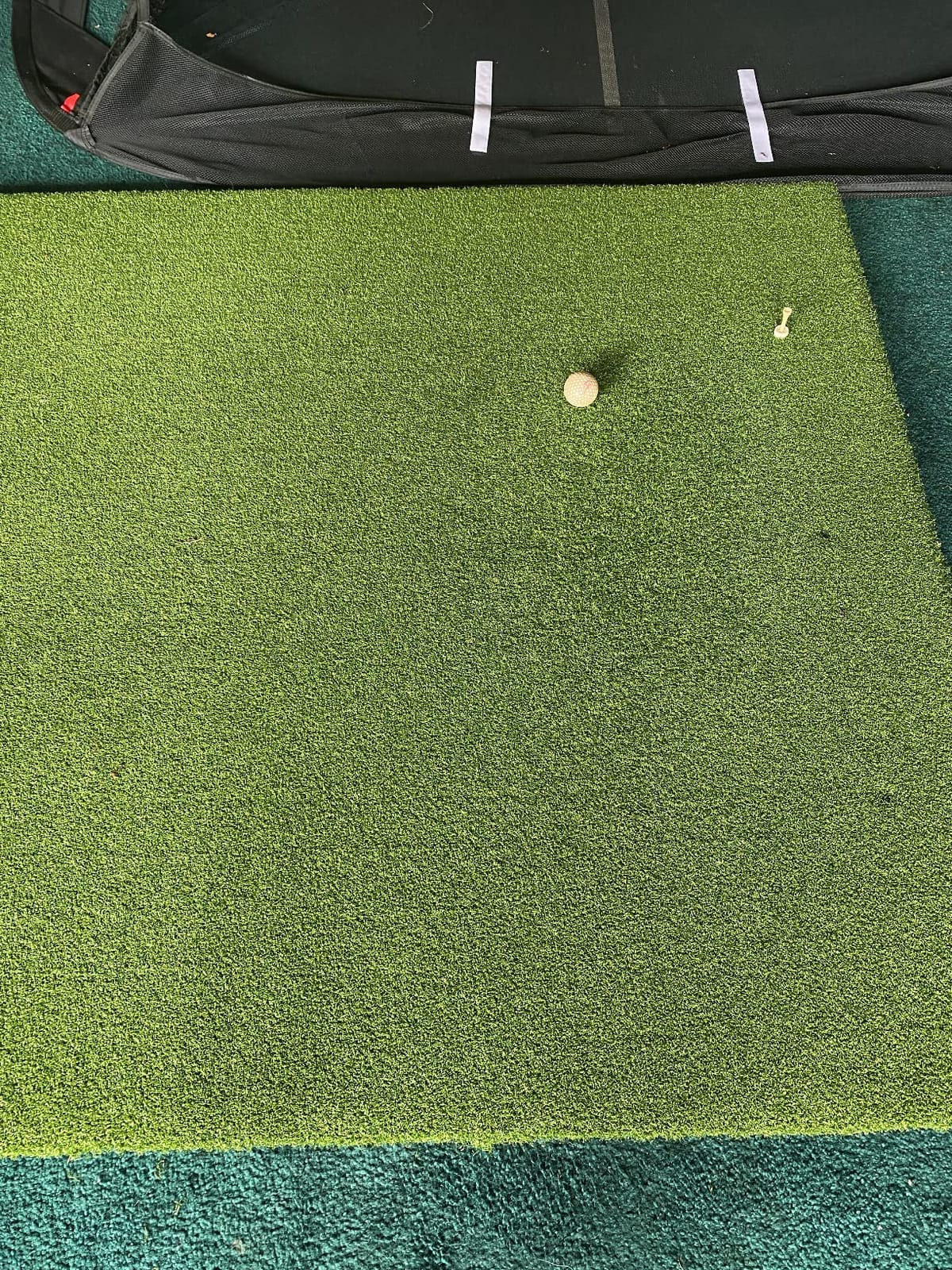 GoSports Elite Golf Hitting Mat for Indoor and Outdoor Practice - Withstands Thousands of Shots - Heavy-Duty Turf Driving Range Mats Works with Golf Simulators - Includes 3 tees - Choose Your Size customer photo 2