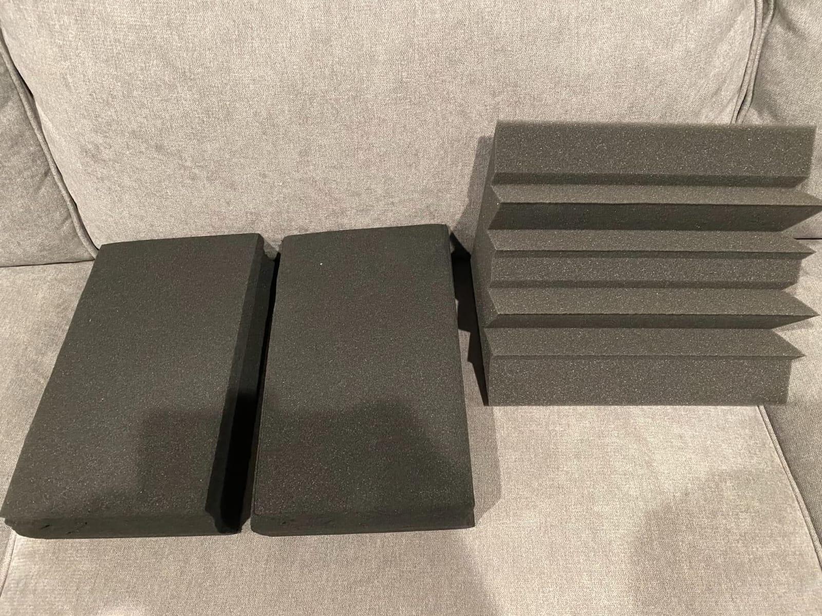 8 Pack - Bass Traps Acoustic Foam Corner, 8''x8''x12'' Black Bass Traps Corner Studio Foam, High Density and Fire-Proof Acoustic Panels Recording Studio Acoustical Treatments customer photo 2