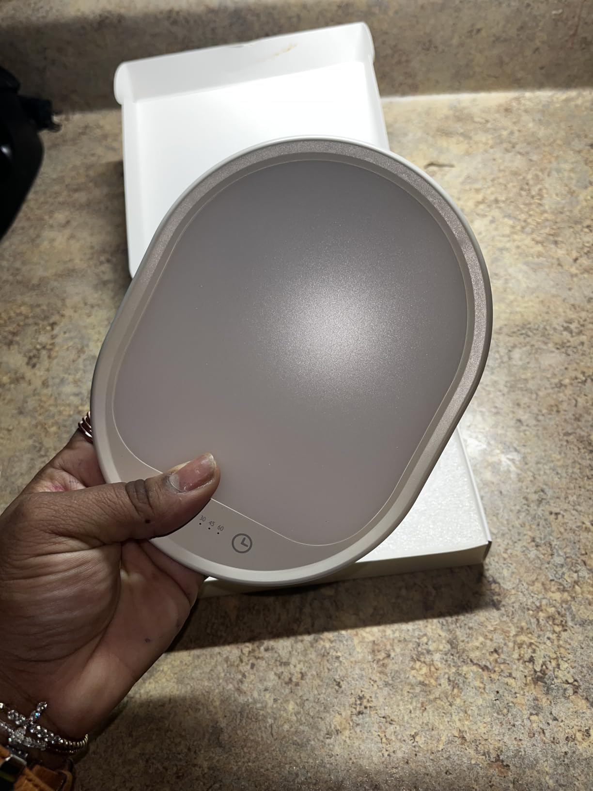 UV-Free 10000 Lux Daylight Lamp - Touch Control with 3 Brightness Levels & 4 Timer Functions, Large Surface & Rotatable Stand for Home/Office customer photo 1