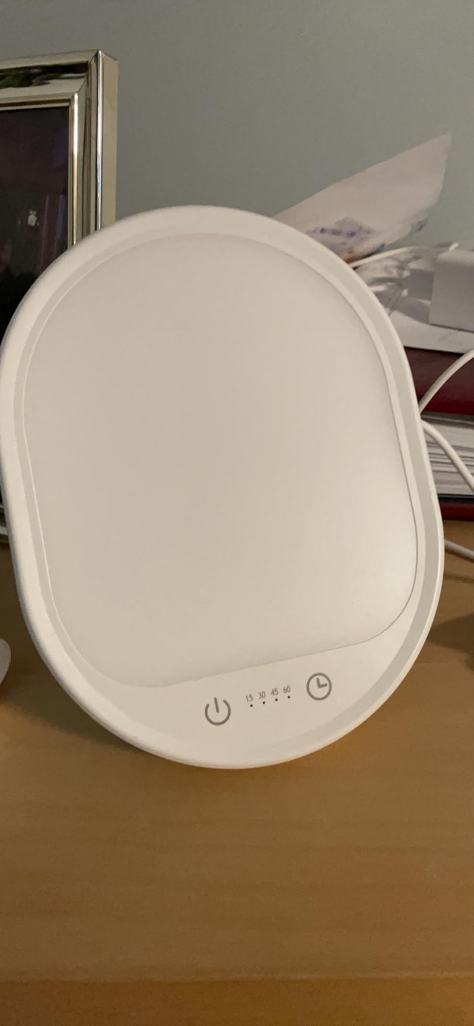 UV-Free 10000 Lux Daylight Lamp - Touch Control with 3 Brightness Levels & 4 Timer Functions, Large Surface & Rotatable Stand for Home/Office customer photo 2