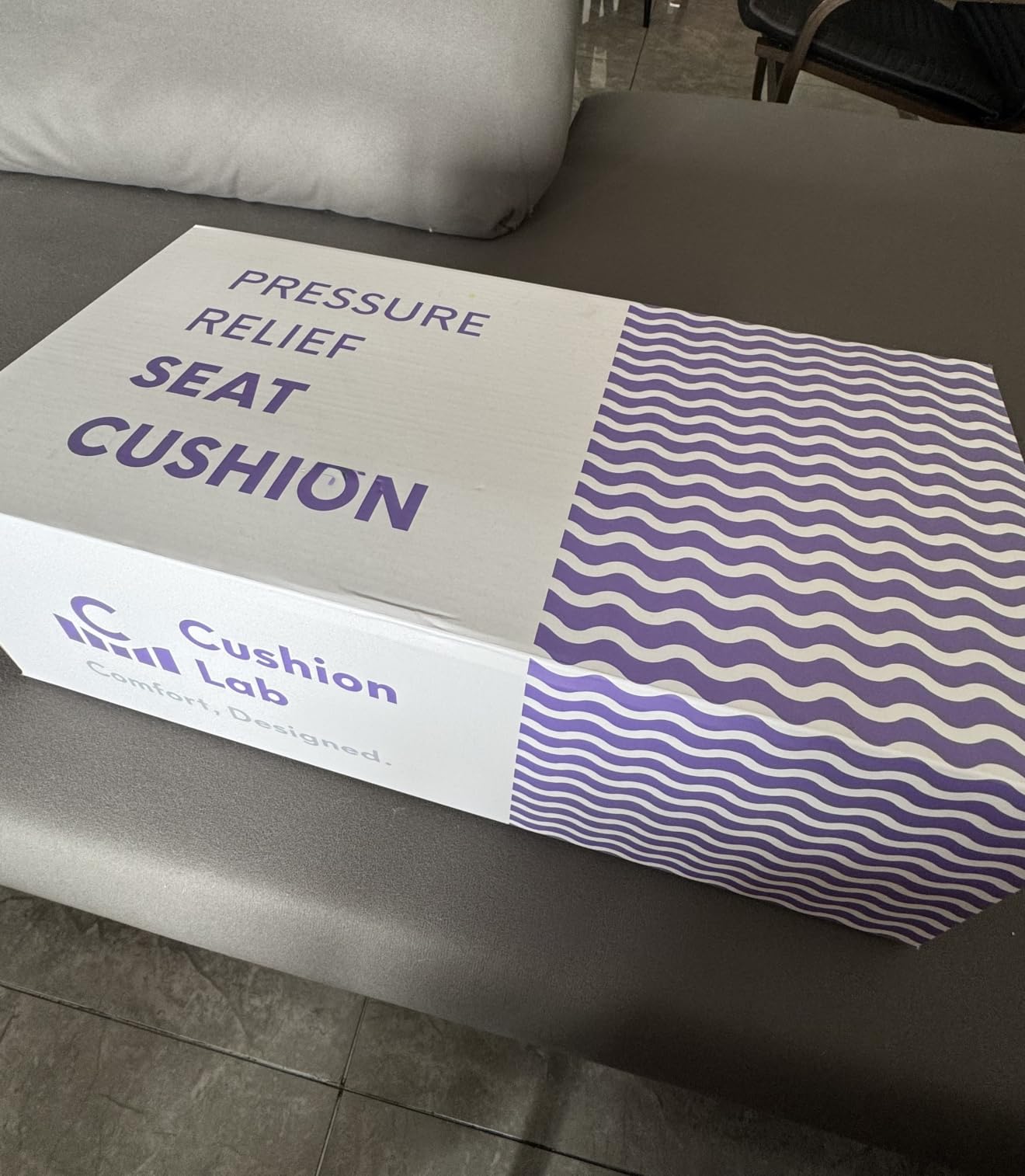 Cushion Lab Patented Pressure Relief Seat Cushion for Long Sitting Hours on Office & Home Chair - Extra-Dense Memory Foam for Soft Support. Car Pad for Hip, Tailbone, Coccyx, Sciatica - Black customer photo 2