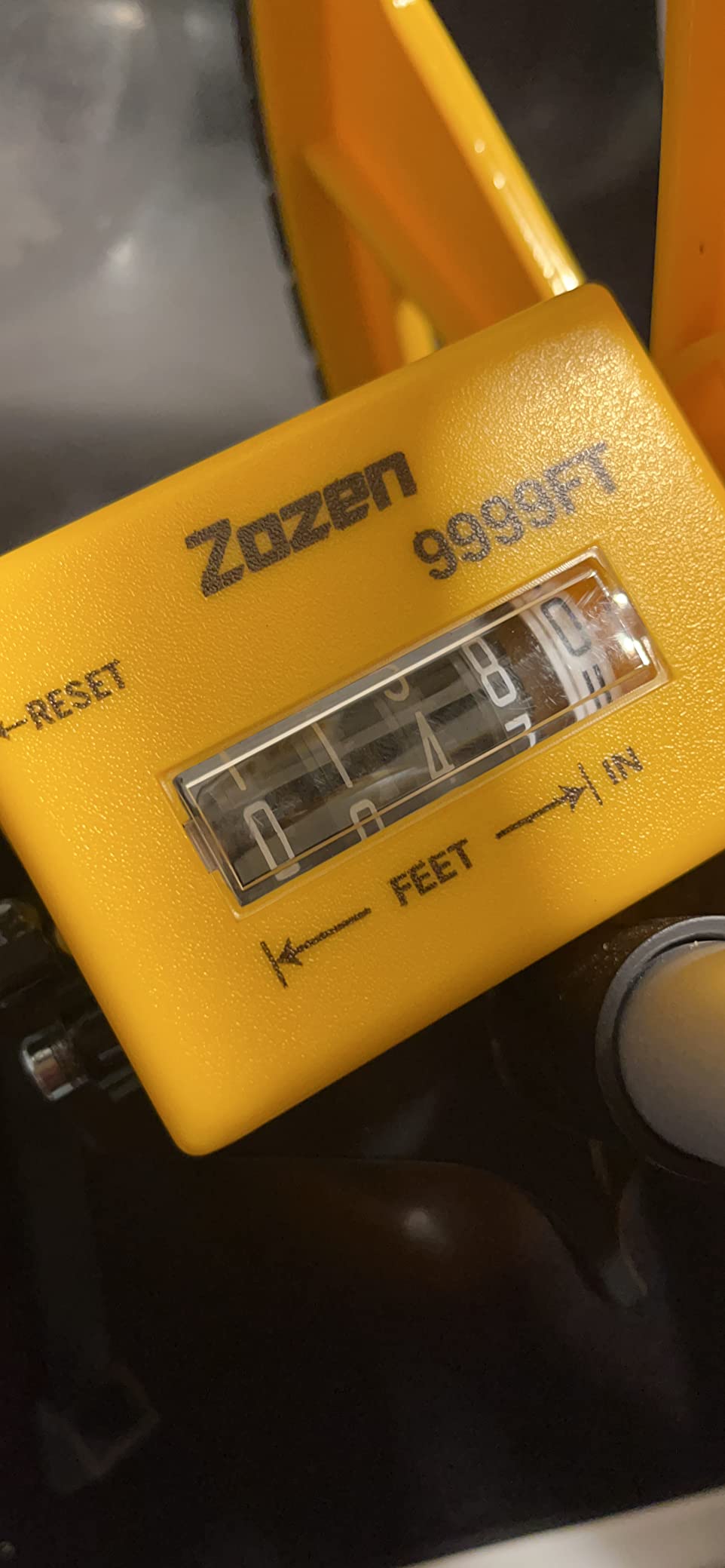 Zozen Measuring Wheel in Feet and Inches, 20 Marking Flags Include, 12.5” customer photo 1