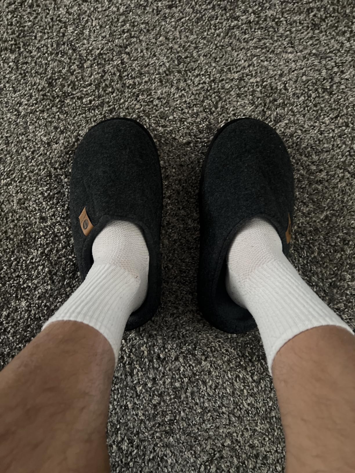 ONCAI Men's House Slippers Memory Foam Slip-On Warm Cozy Scuff Home Bedroom Shoes with Indoor/Outdoor Rubber Soles US Size 7-15 customer photo 1