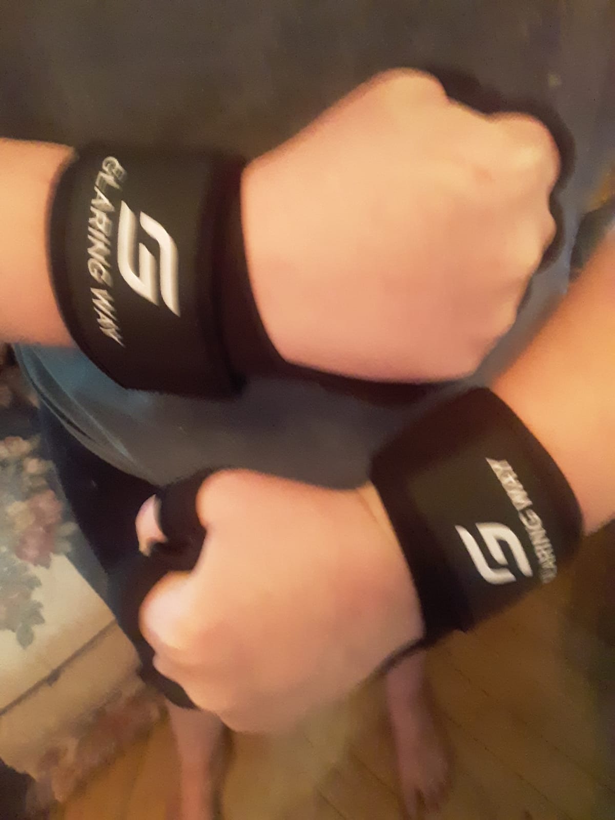 Gym Workout Gloves for Women and Men | Silicone grip fingerless, open back vents, neoprene, non-slip, palm, thumb protection for cross training, pull ups, cycling customer photo 2