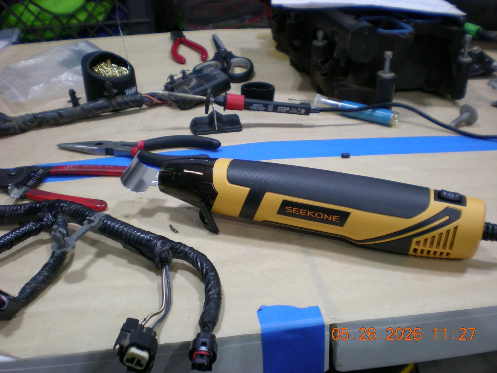SEEKONE 350W Mini Heat Gun with 2-Temp Settings 842℉ & 500℉ customer photo 2
