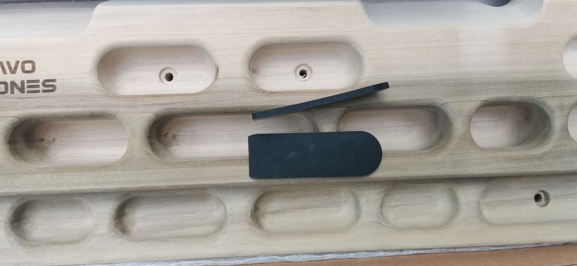 TWO STONES Climbing Hangboard Rock Climbing Training as Climbing Fingerboard with Jugs, Slopes and Edges, Pockets as Door Mounted Training Station Rock Climbing Pull Up Bar customer photo 1