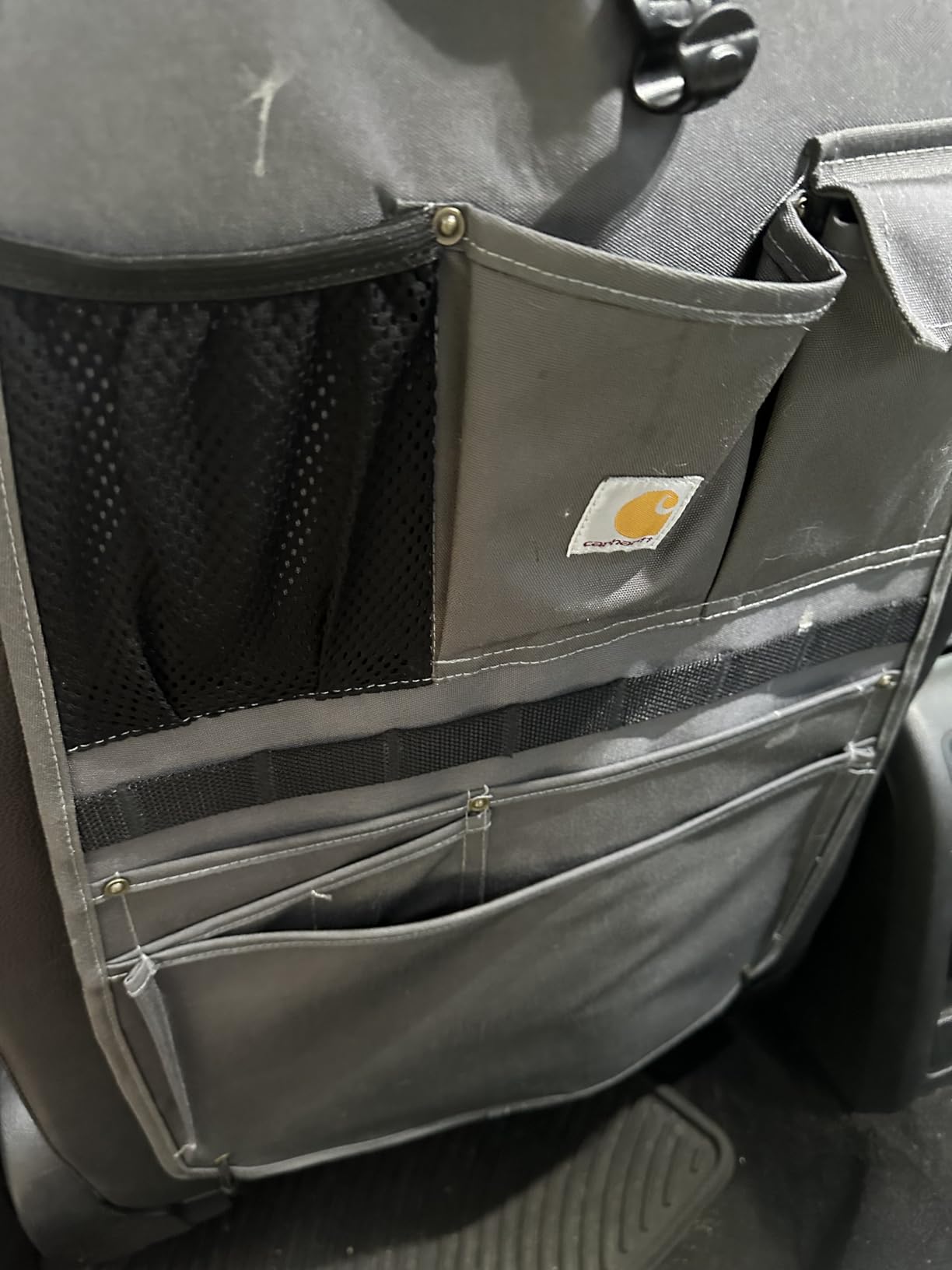 Carhartt Universal Nylon Duck Seat Organizer Black | Automotive, Back, Organization for Work and Kids customer photo 2