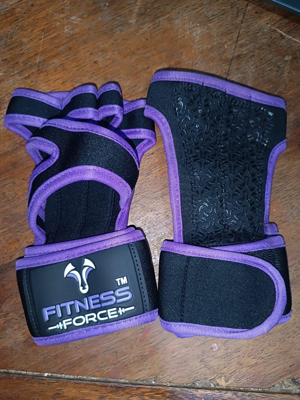 FITNESS FORCE Ventilated Weight Lifting Workout Gloves for Men & Women | Gym Gloves for Men & Women with Built-in Wrist Wraps for Men, Exercise Gloves for Weightlifting, Cycling & Cross Training customer photo 2