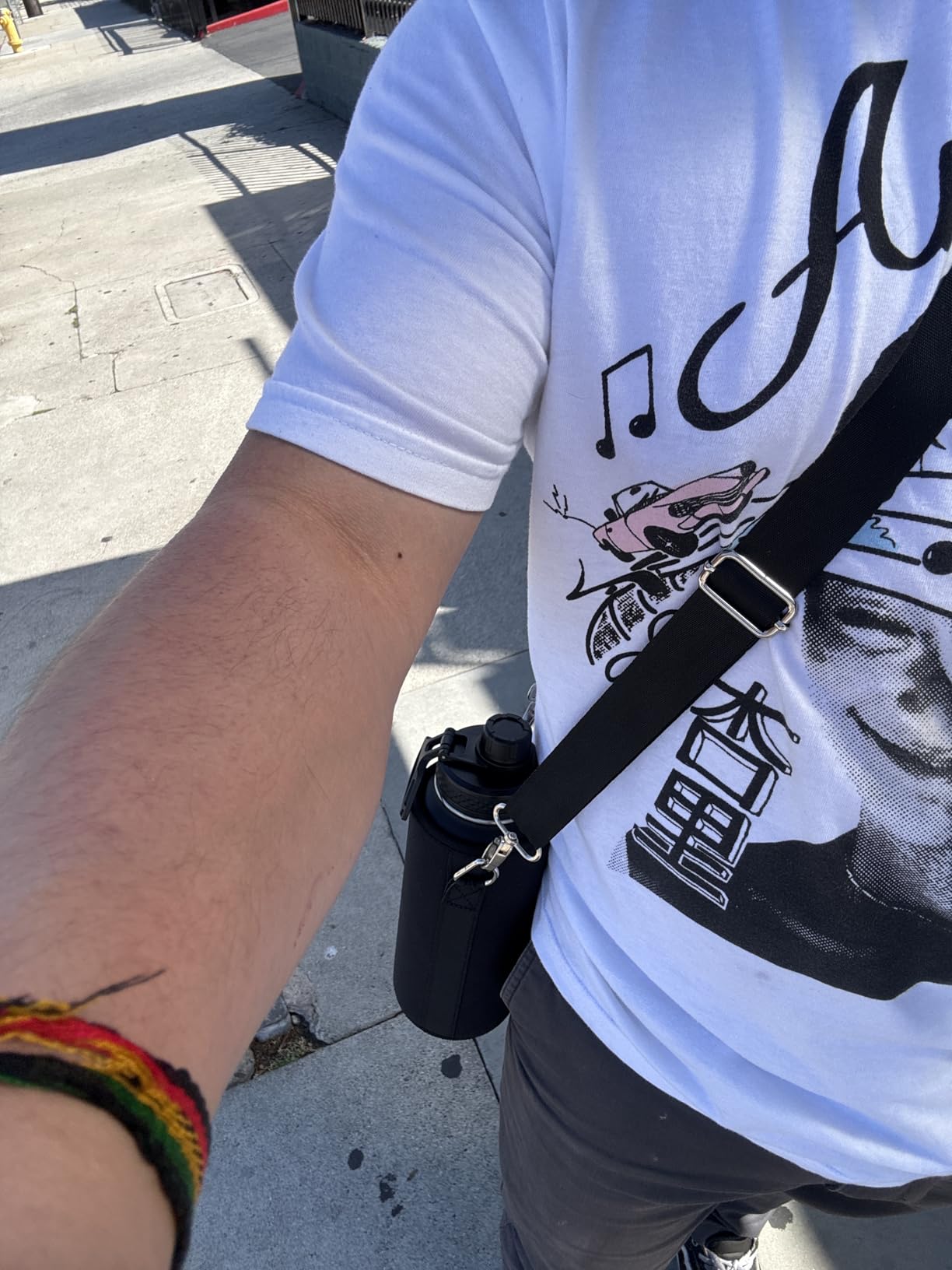 Coolflask Half Gallon Water Bottle Insulated with Straw & 3 Leakproof Lids | 64 oz Large Water Jug Stainless Steel Triple-Wall, Cold 48+h/Hot 24+h Dishwasher Safe, BPA-Free, for Sports Gym & Hiking customer photo 2
