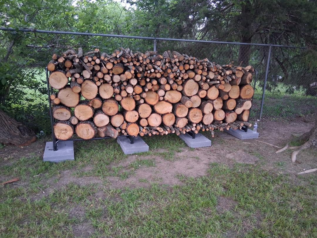 VIVOHOME 6 ft Heavy Duty Firewood Rack Outdoor with Cover, Black customer photo 2
