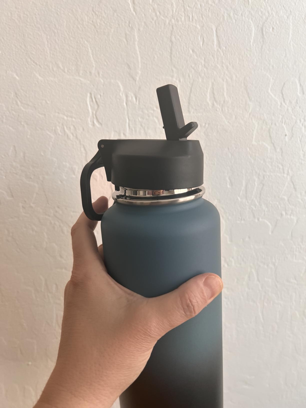 Coolflask 128 oz Gallon Water Bottle Insulated with Straw & 3 Leakproof Lid | Large Water Jug Stainless Steel Triple-Wall, Cold 48+h/Hot 24+h, Dishwasher Safe, BPA-Free, for Outdoor Gym & Hiking customer photo 1