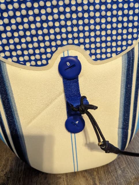 Wavestorm - Classic Soft Top Foam 7ft Surfboard for Beginners and All Surfing Levels Complete Set Includes Leash and Multiple Fins Heat Laminated, Blue Pinline customer photo 1