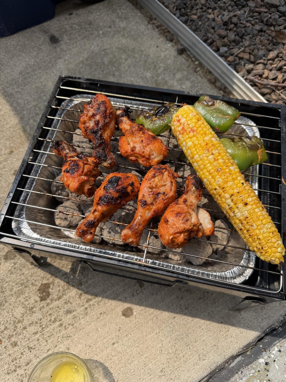 Portable BBQ Charcoal Grill Smoker for Outdoor Camping Picnics customer photo 2