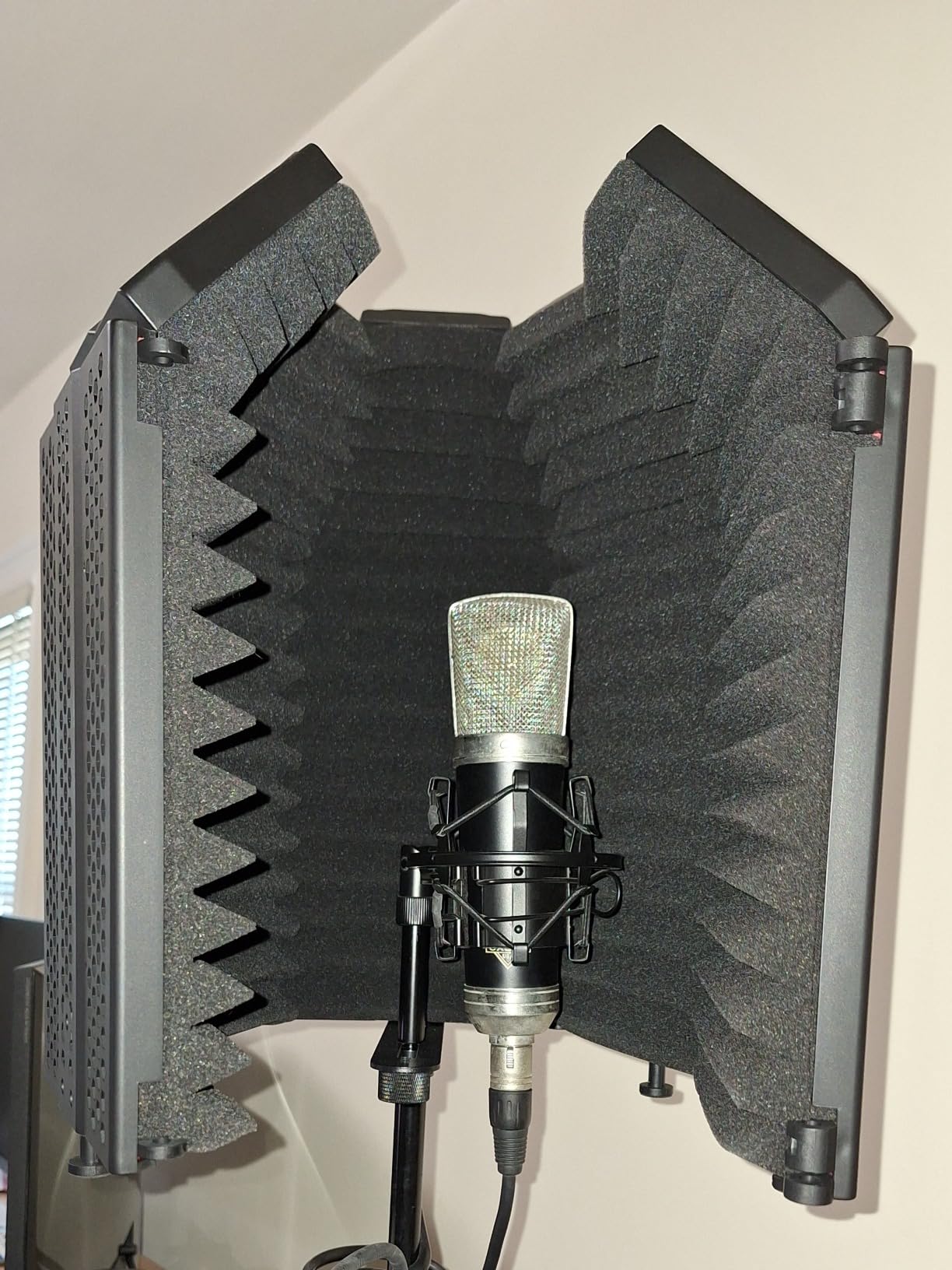 XTUGA MIS02 Recording Microphone Isolation Shield, 5 Panels Soundproof Foam customer photo 2