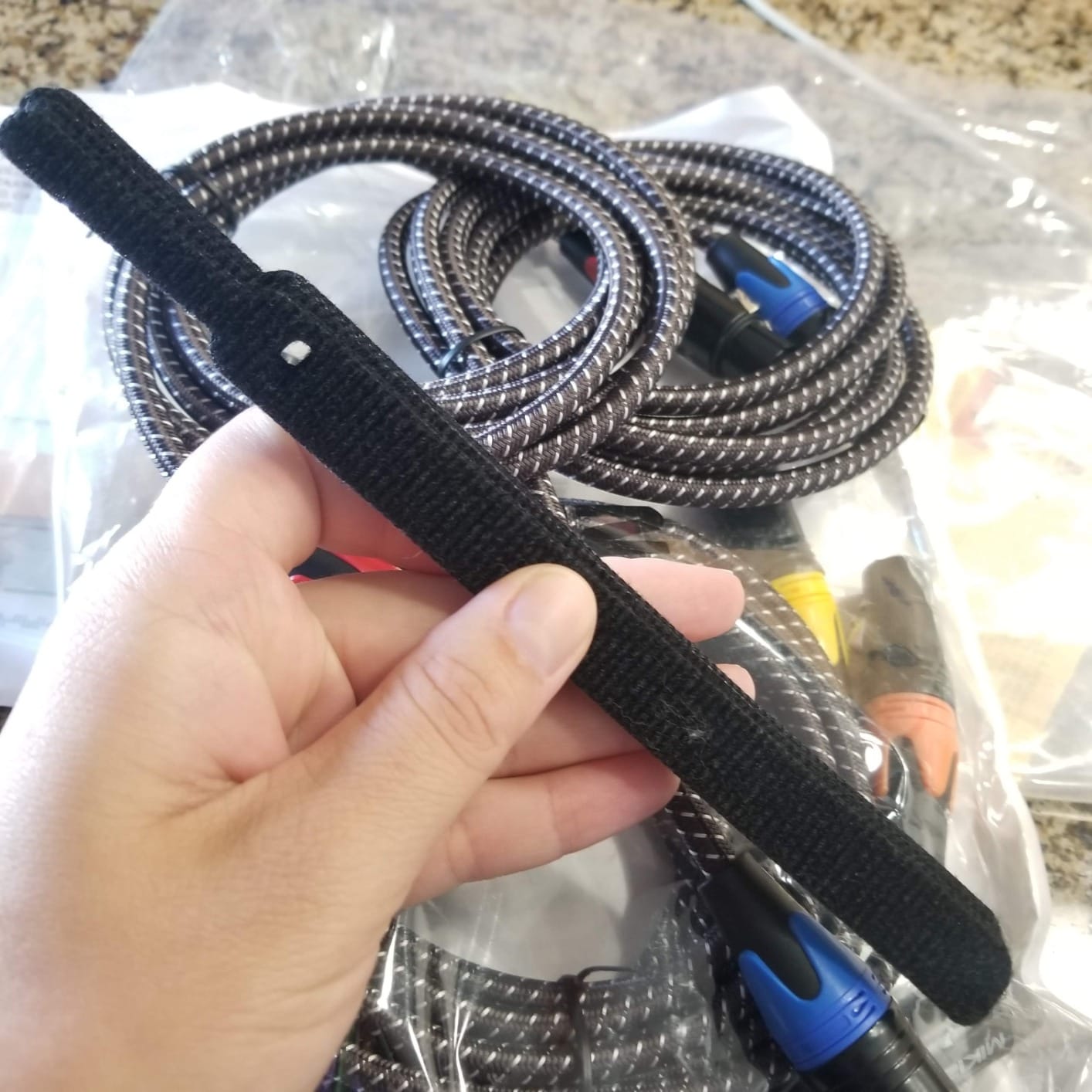 XLR Cables for Microphone 25ft 6 Pack, Premium XLR Patch Cable Braided customer photo 1