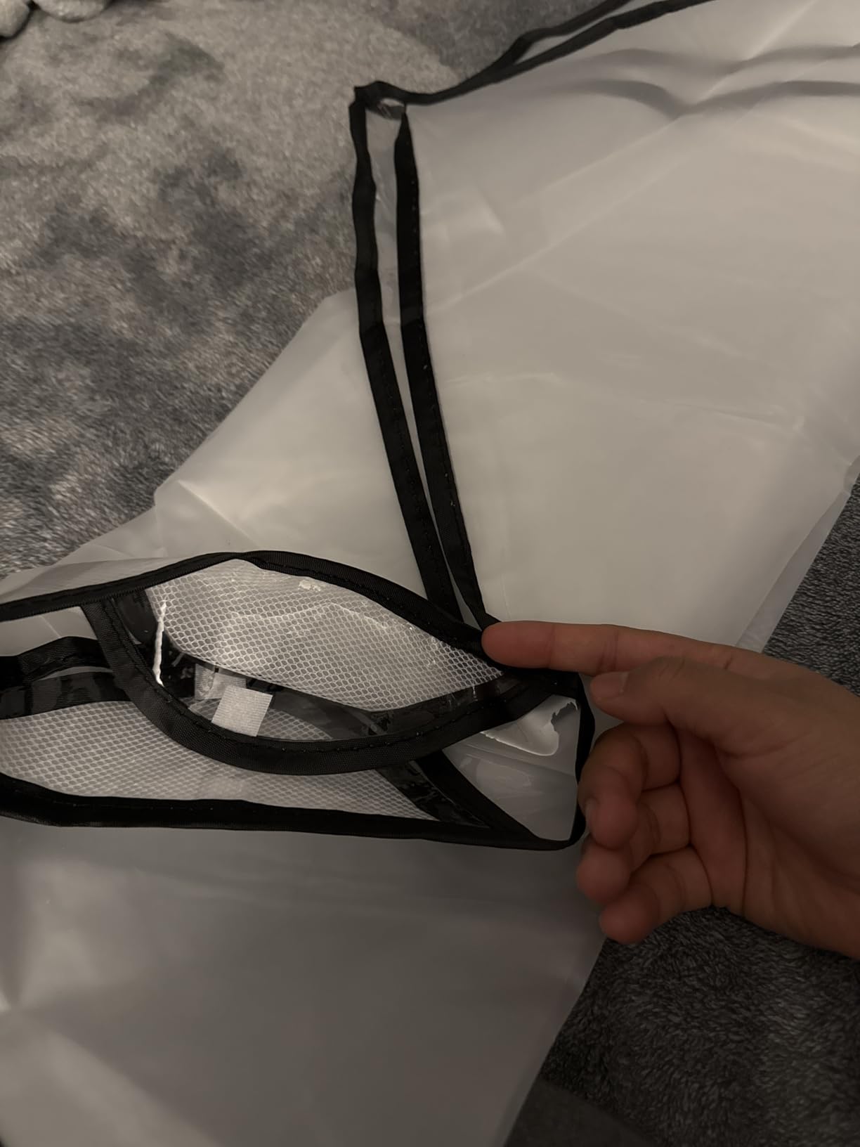 Clear Stroller Rain Cover, Universal EVA Weather Shield with Side Air Vents customer photo 1