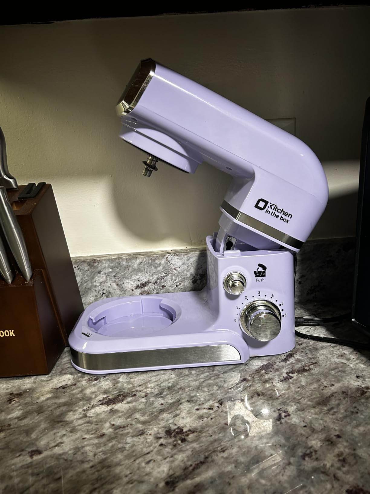 Kitchen in the box Stand Mixer,3.2Qt Small Electric Food Mixer,6 Speeds Portable Lightweight Kitchen Mixer for Daily Use with Egg Whisk,Dough Hook,Flat Beater customer photo 1