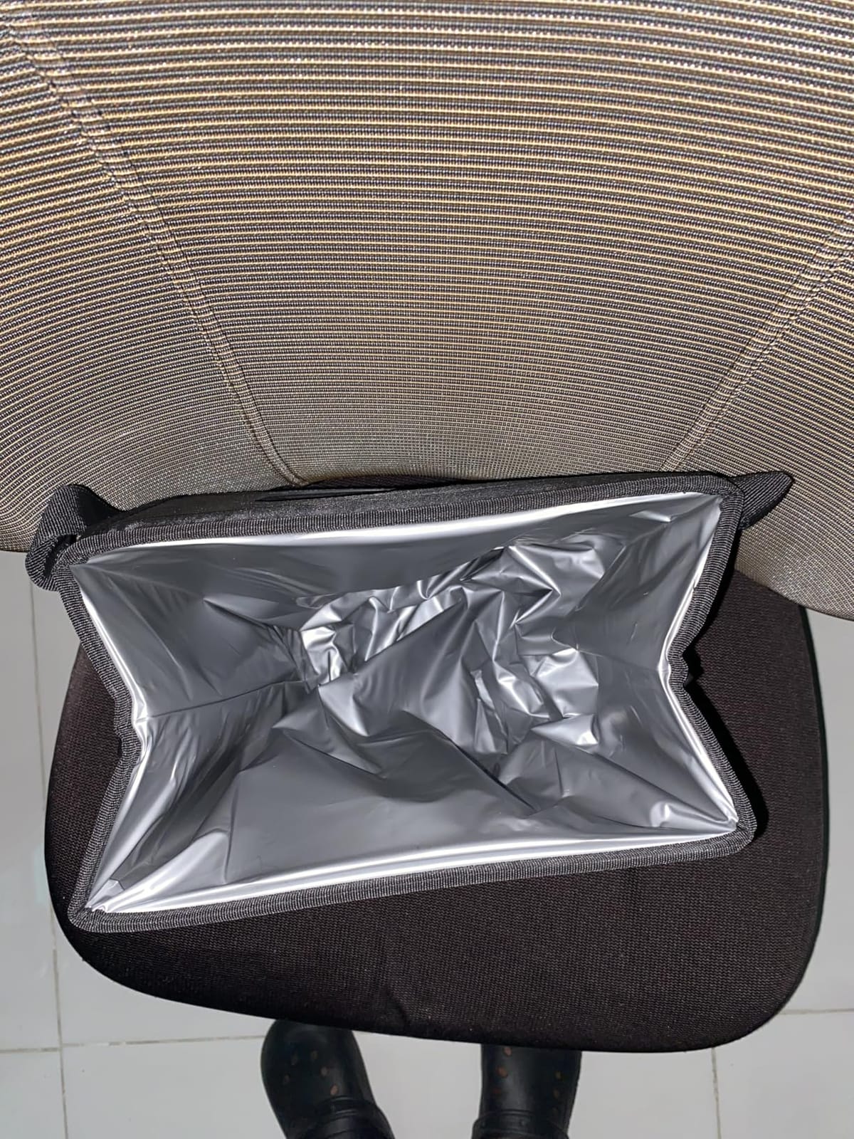 SIBOFUEGO Cute Car Trash Can with Lid, Collapsible, Leak-Proof, 2 Gallon | Black Leopard, Multipurpose Car Organizer with Storage Pockets & Adjustable Straps, Easy-Clean Interior, Car Accessories customer photo 1