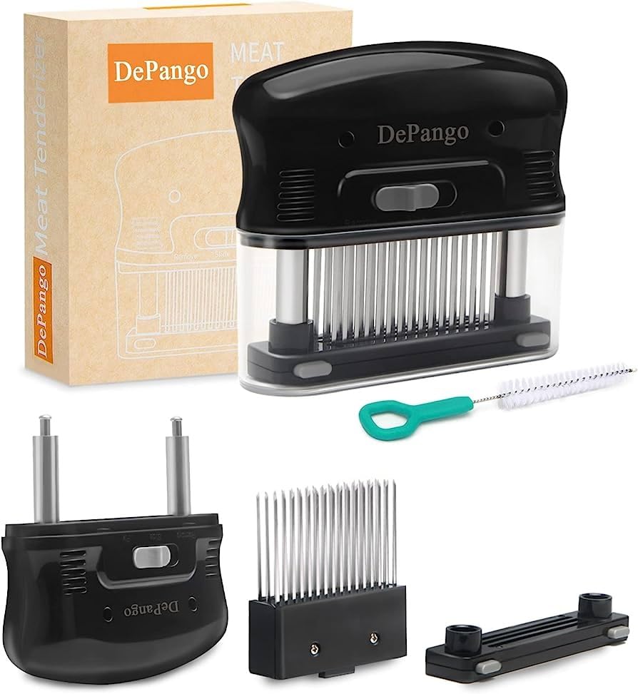 DePango Meat Injector, Stainless Steel Marinade Injector Flavor Syringe Kit with 2-oz Measurement Window for Smoker Food BBQ Grill, Cooking Turkey Chicken Steak Beef Brisket Pork-Chops, 3 Meat Needles customer photo 1