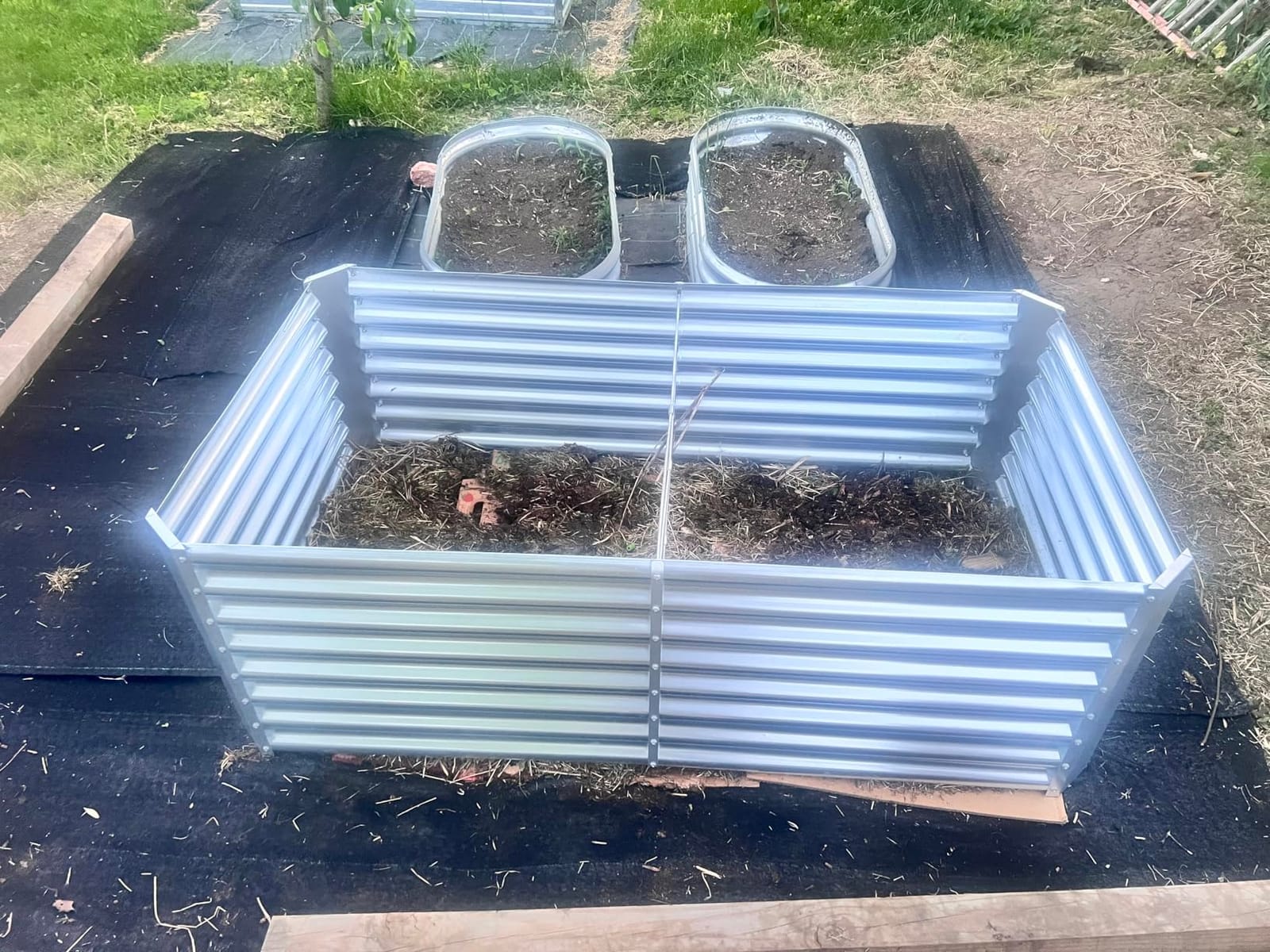 Land Guard 8×4×2 ft Galvanized Raised Garden Bed Kit, Galvanized Planter Raised Garden Boxes Outdoor, Large Metal Raised Garden Beds for Vegetables. customer photo 1
