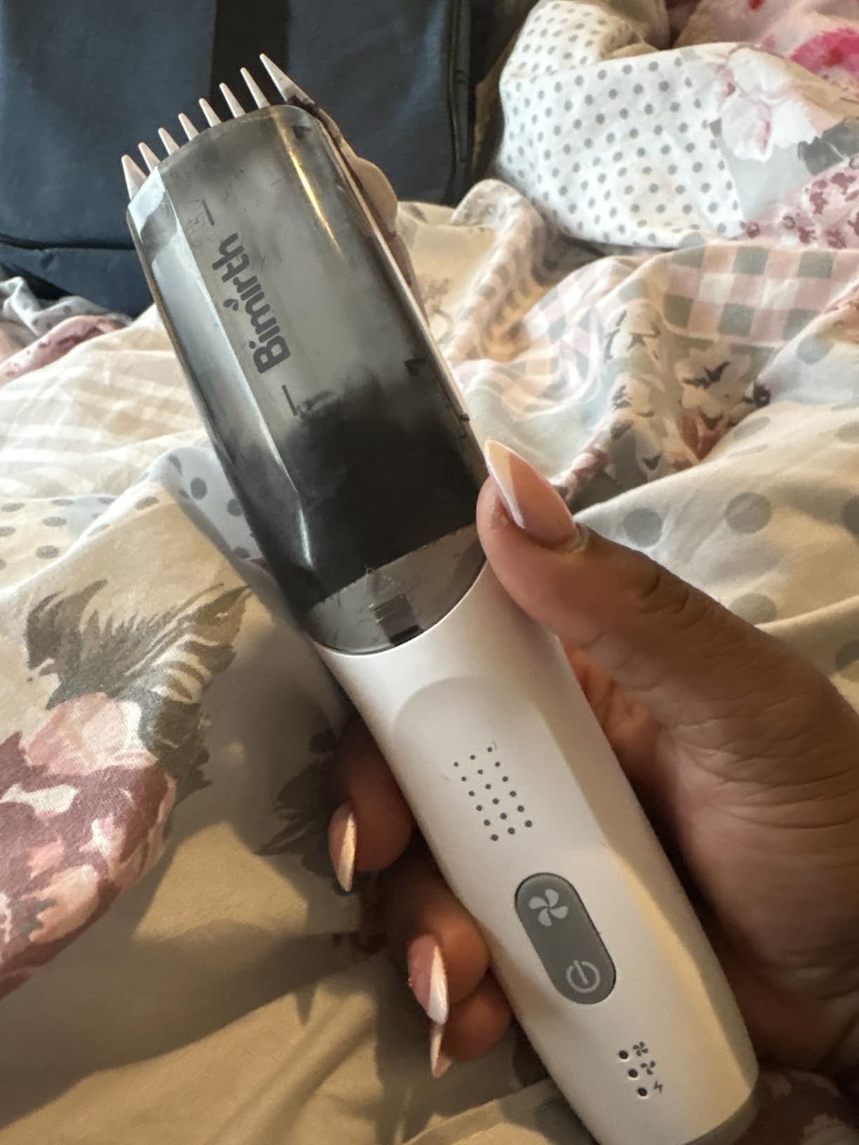 Bimirth Baby Hair Clipper with Vacuum - Hair Trimmer for Kids and Toddlers - Waterproof, Rechargeable, Cordless Hair Cutting Machine for Children (with Bag) customer photo 1
