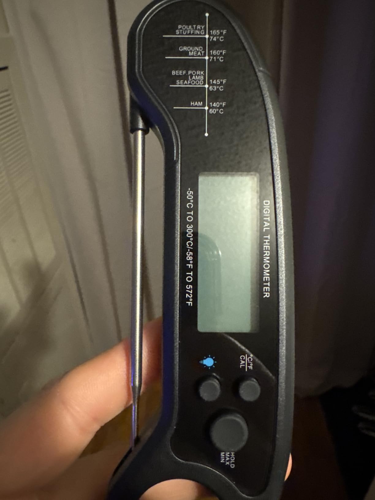 Meat Thermometer Digital, Instant Read Meat ThermometerI for Grill and Cooking, Waterproof Food Thermometer for Kitchen and Outside, BBQ, Turkey, Candy, Liquids, Beef customer photo 2