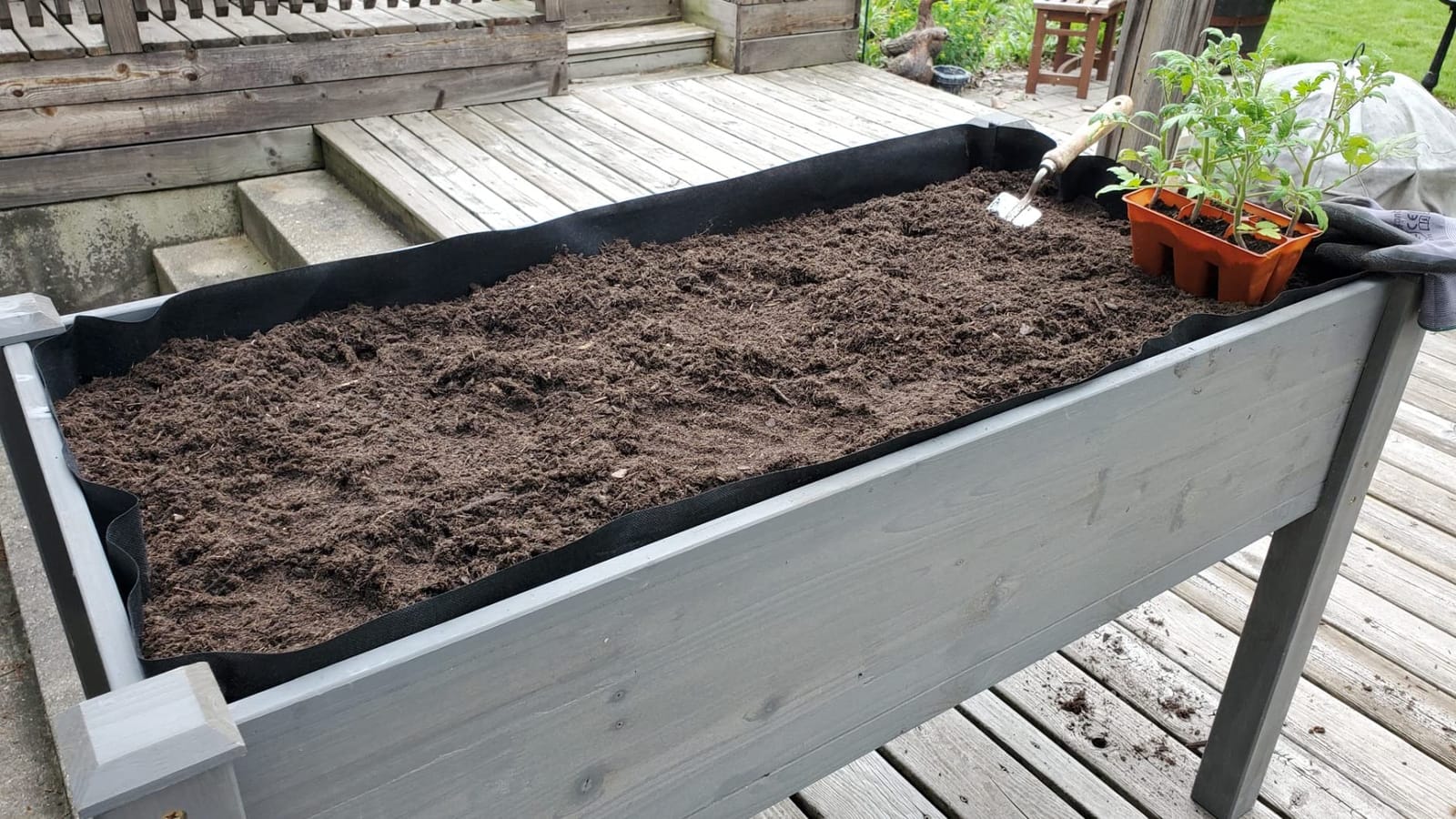 48×24×30 Raised Garden Bed with Legs, Cedar Wood Elevated Planter Box customer photo 2