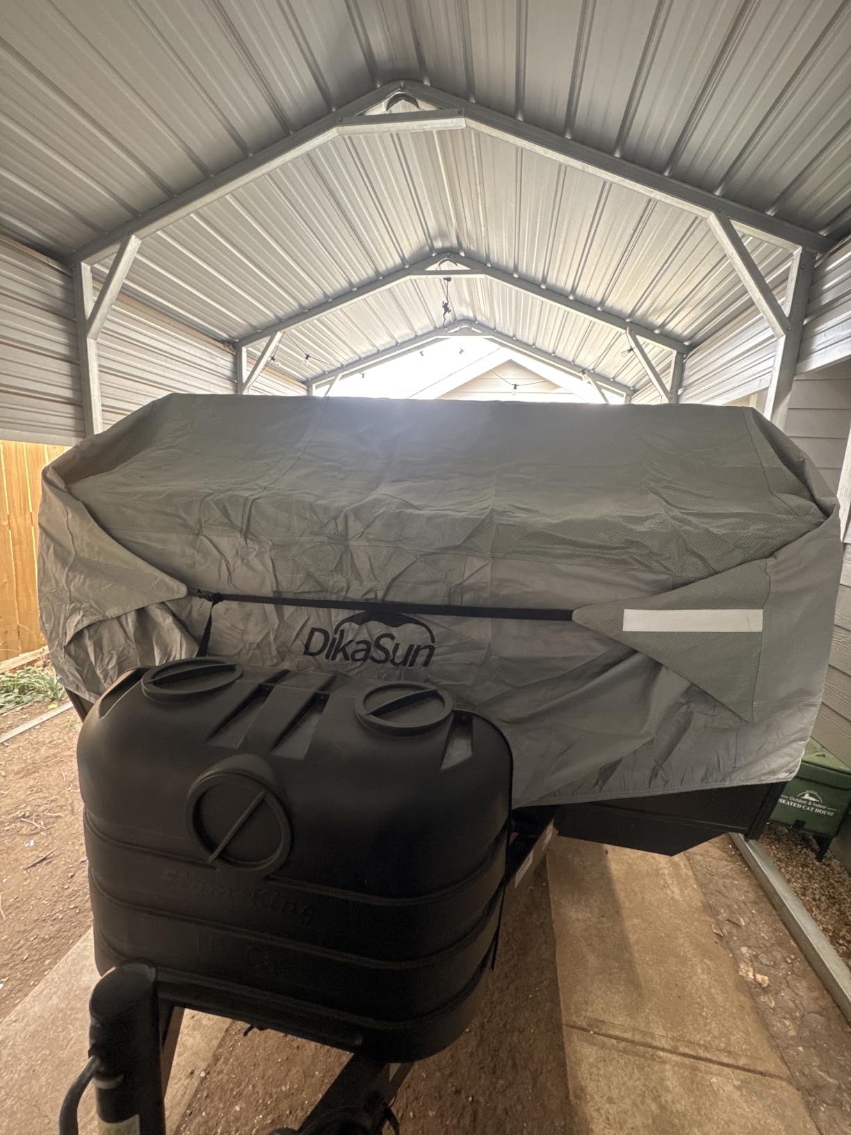 Travel Trailer RV Cover 16' ~ 18', Upgraded 9 Layers Top Waterproof Camper Cover, Heavy Duty Toy Hauler RV Cover for Winter Snow with Tongue Jack Cover, Gutter Covers customer photo 1