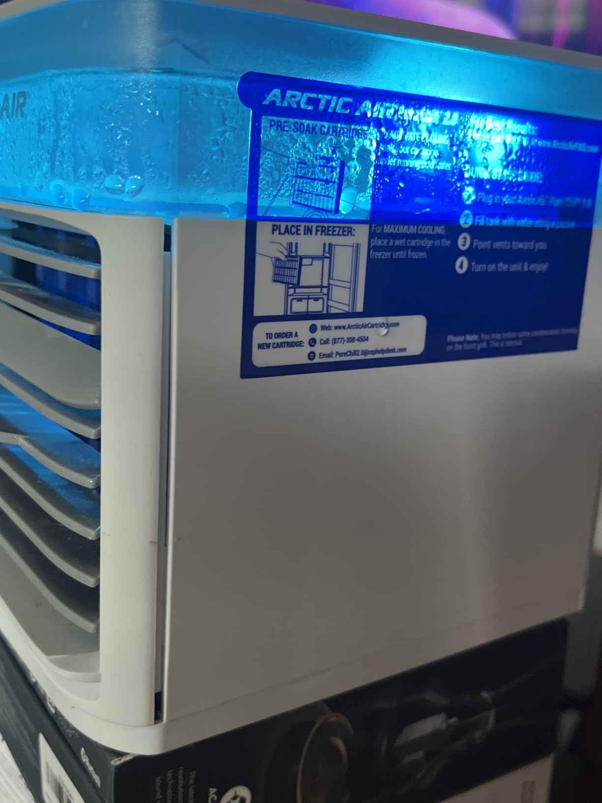 Arctic Air Pure Chill 2.0 Evaporative Air Cooler by Ontel - Hydro-Chill Technology, Portable Space Cooler customer photo 1