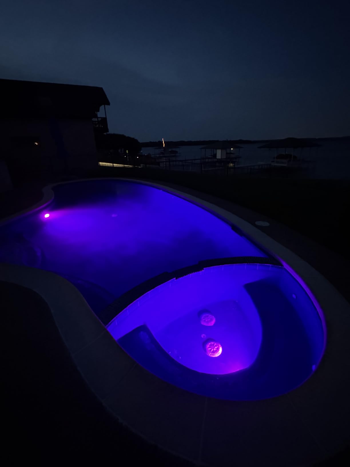 PN01DC LED Inground Pool Lighting System RGBW Color Change 10 Inch 50W, Remote/App Control, 120V AC, 100 Feet Cord customer photo 1