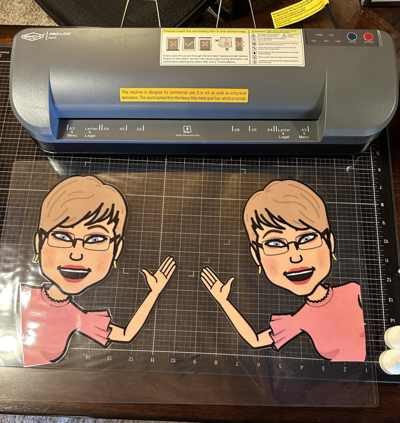 SINCHI 13-Inch Thermal Laminator & Foil Applicator, 3–10 Mil, 4-Roller, 55s Warm-Up, 18 seconds/page, Auto Shutoff, Commercial-Grade Laminating Machine with 10 Pouches for Office, School, Crafts & DIY customer photo 1