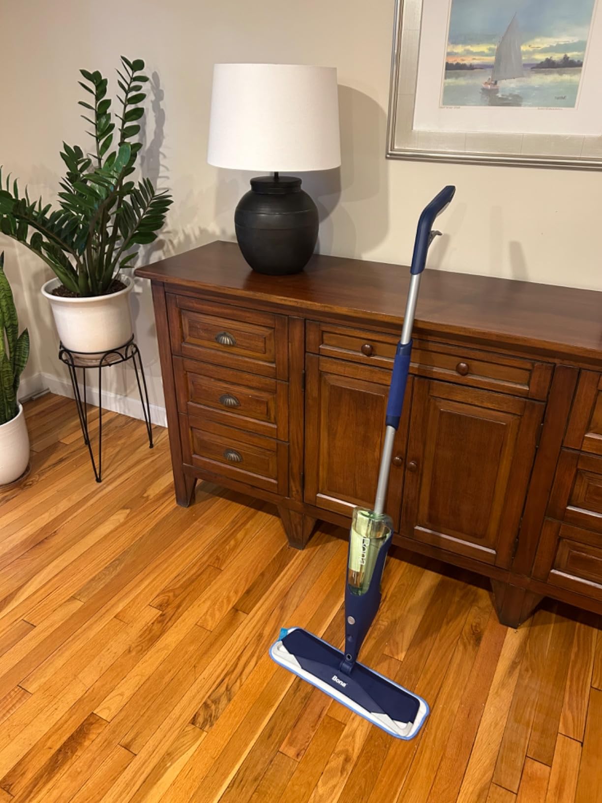 Bona Multi-Surface Floor Premium Spray Mop - Includes Multi-Surface Floor Cleaner Concentrate and Machine Washable Microfiber Cleaning Pad - For Stone, Tile, Laminate and Vinyl LVT/LVP Floors customer photo 1