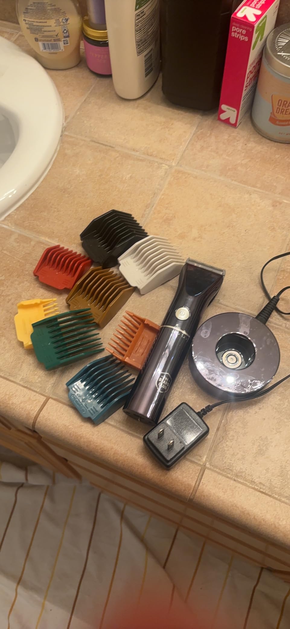 The Beard Club Beard Trimmer for Men - Electric Cordless Rechargeable Beard & Hair Trimmer - High Power 7000 RPM - 8 Color Guides 45 Unique Trim Lengths - Travel Lock customer photo 2