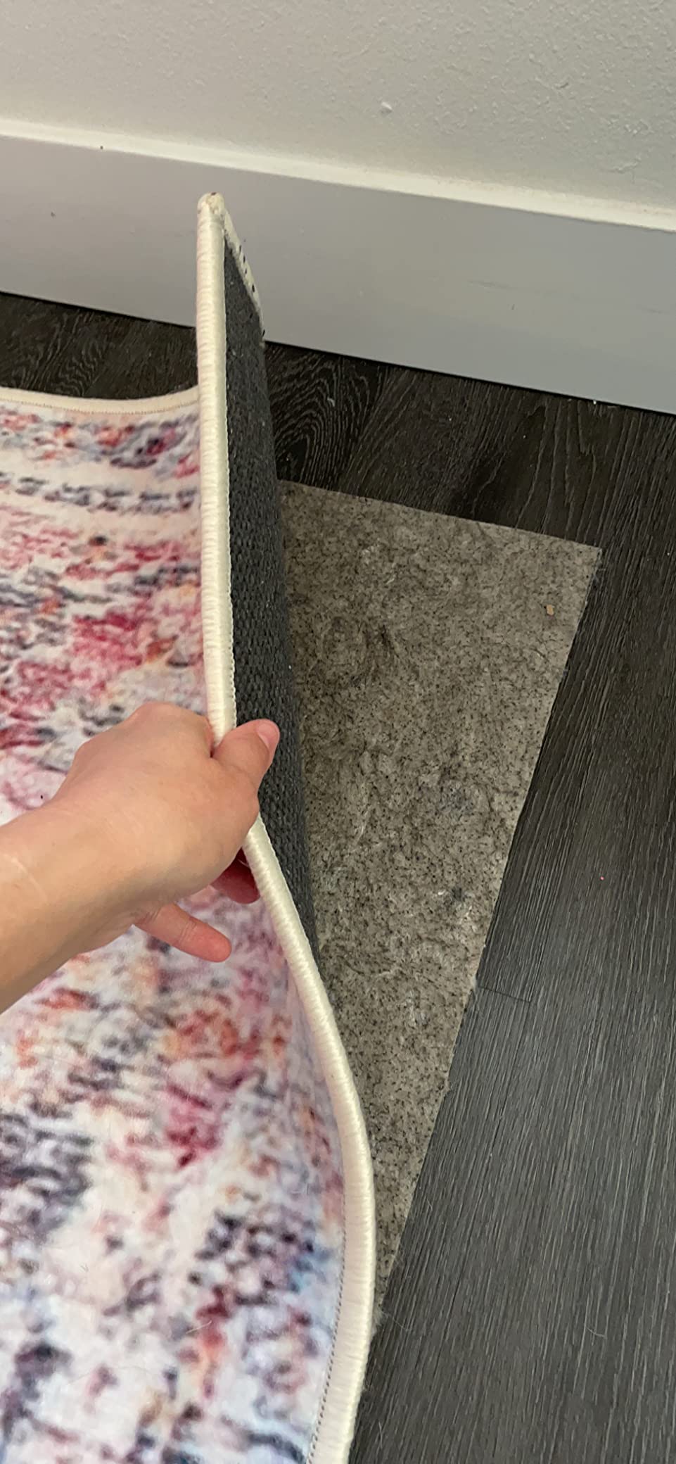 RUGPADUSA - Vinyl Lock - 2'x3' - Felt and EVA - Non-Slip Rug Pad for Vinyl, Luxury Vinyl Plank (LVP) Flooring customer photo 1