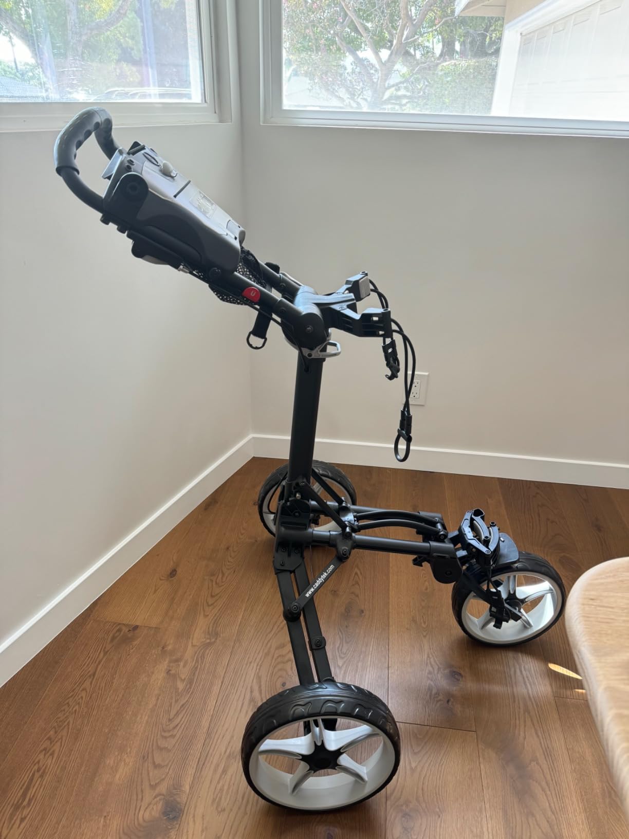 Caddytek CaddyLite Compact 3-Wheel Golf Push Cart, Lightweight Aluminum Item Highlight customer photo 1
