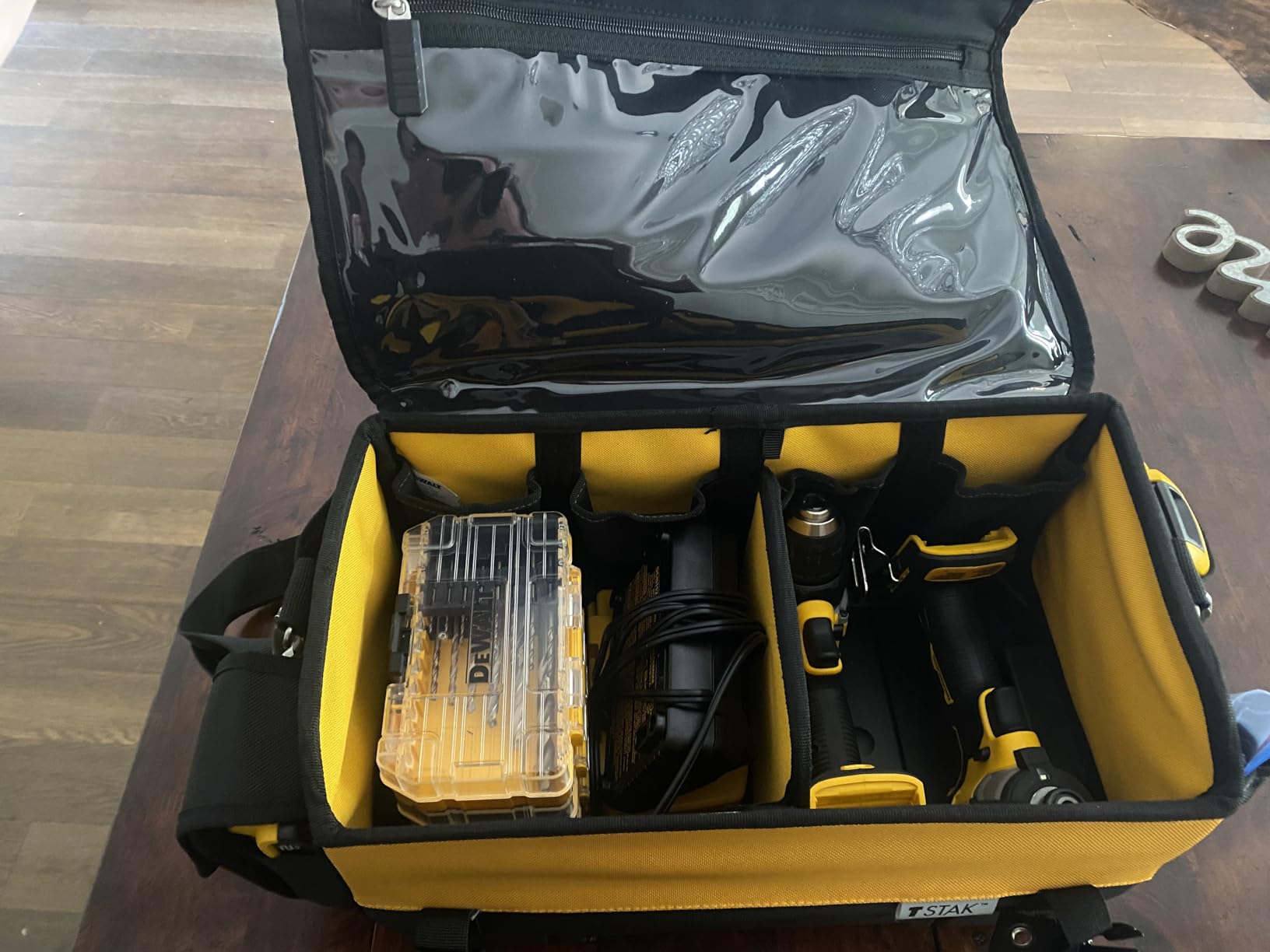 DEWALT TSTAK Tool Bag, 16-inch Durable Tote with Tool Organizer and Hard Bottom (DWST17623) customer photo 2